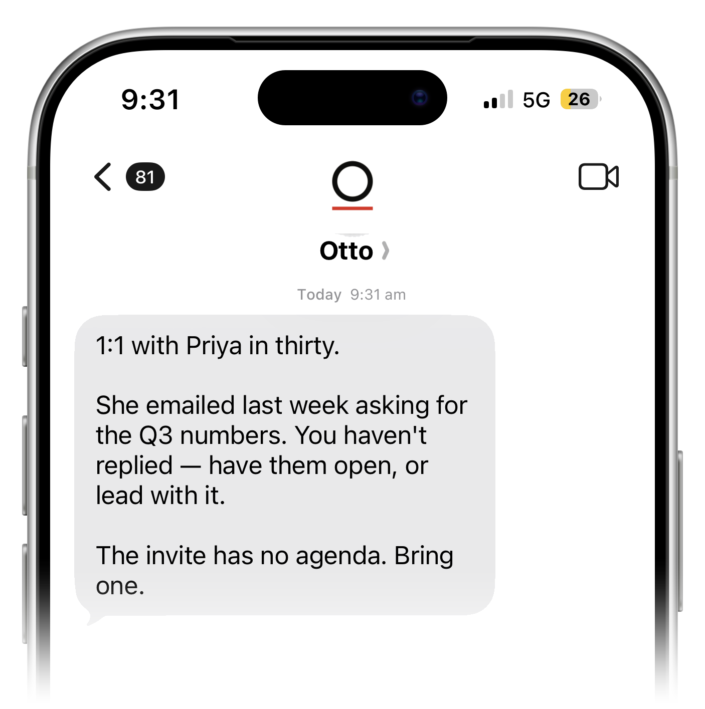 Otto — 30-minute meeting prep